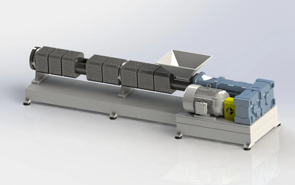 Pedido de extrusora de reciclagem de plástico de parafuso duplo para cliente na África