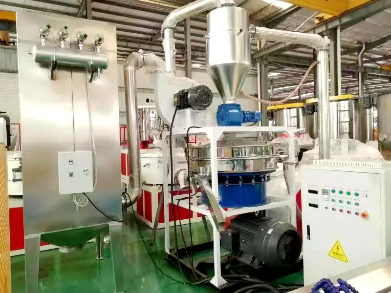 Máquina de trituração e moagem de PVC