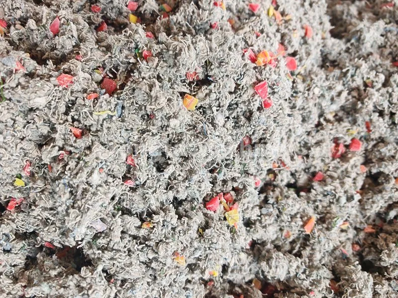 Reciclagem de roupas usadas e máquina de composto de plástico