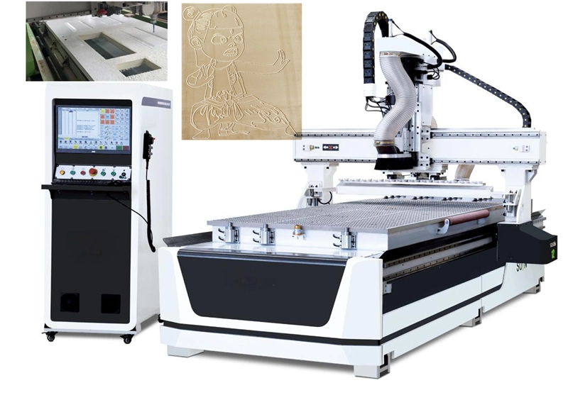 Máquina de escultura CNC para porta WPC
